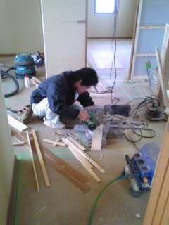 2階造作ほぼ終了