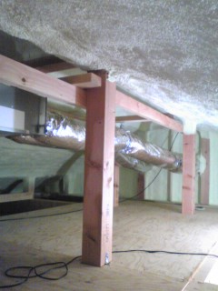 小屋裏空気循環