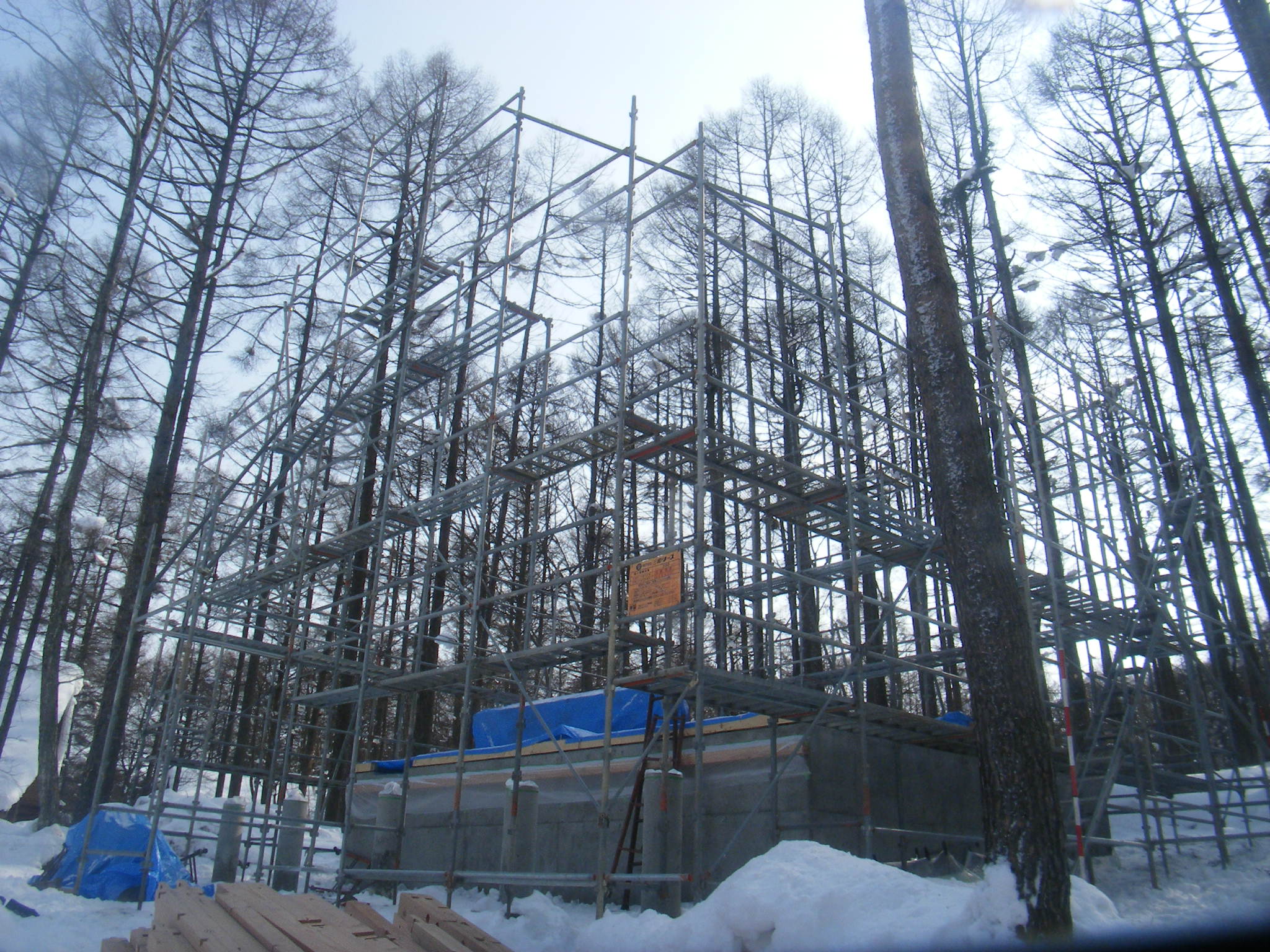 別荘建て方　1日目