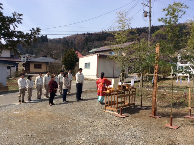 会社モデルハウス 地鎮祭
