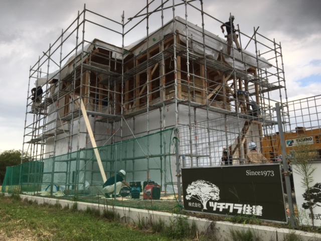 中野市S様邸 R+house 新築工事 建て方