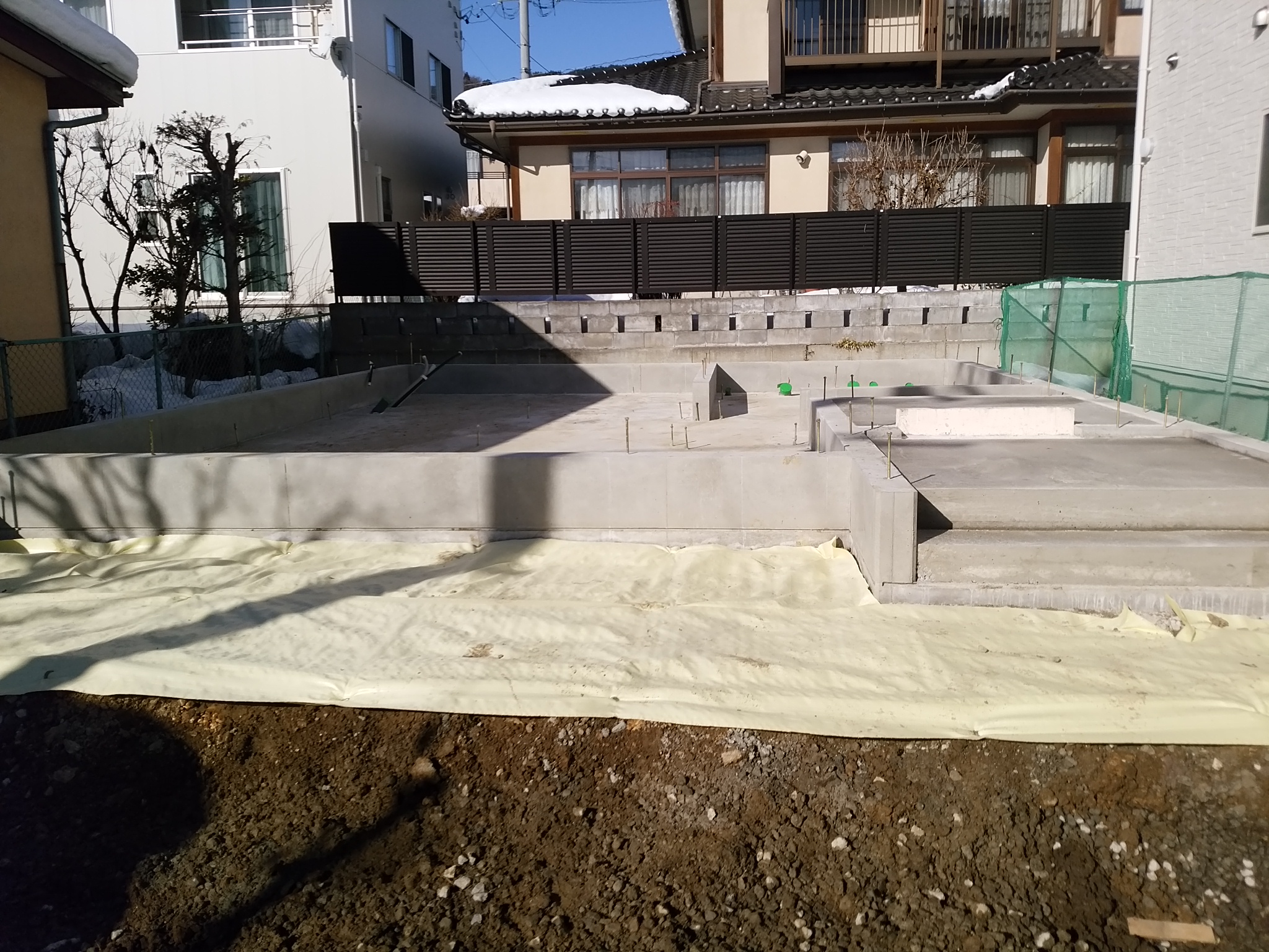 長野市M様邸基礎工事完了